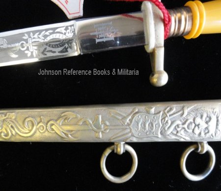M-1907 Royal Danish Navy Cadet's/Officer's Dagger w/Double-Etched Blade & Issue Tag (#25216)